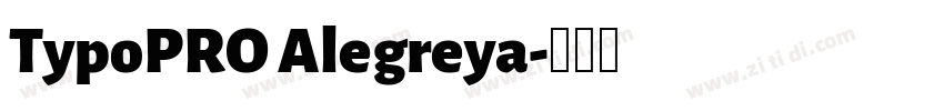 TypoPRO Alegreya字体转换